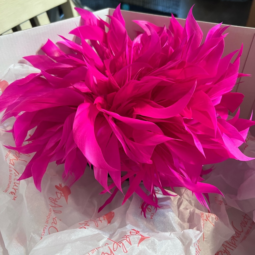 Feather Fascinator.  Pink